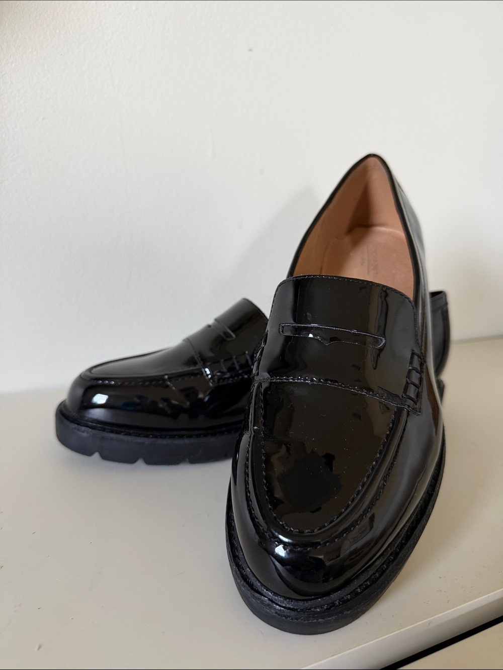 Rockport Black Patent Leather Penny Loafers . Women’s Sz 8.5 - Picture 3 of 9
